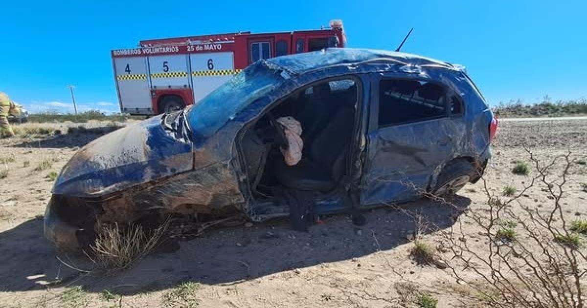 Dos heridos por un siniestro vial en la Ruta Nacional 151