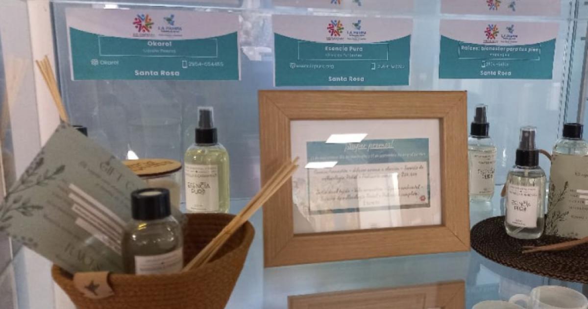 Exhiben productos de emprendedoras pampeanas