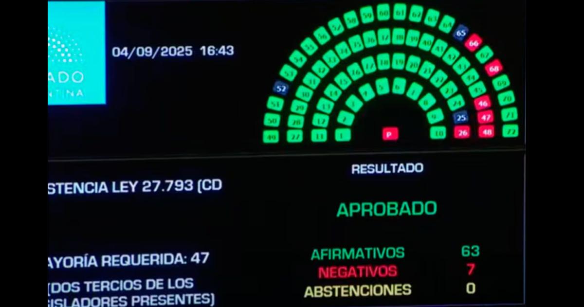 El Senado volteoacute el veto de Milei y reactivoacute la ley de discapacidad- la oposicioacuten le marcoacute la cancha al Gobierno