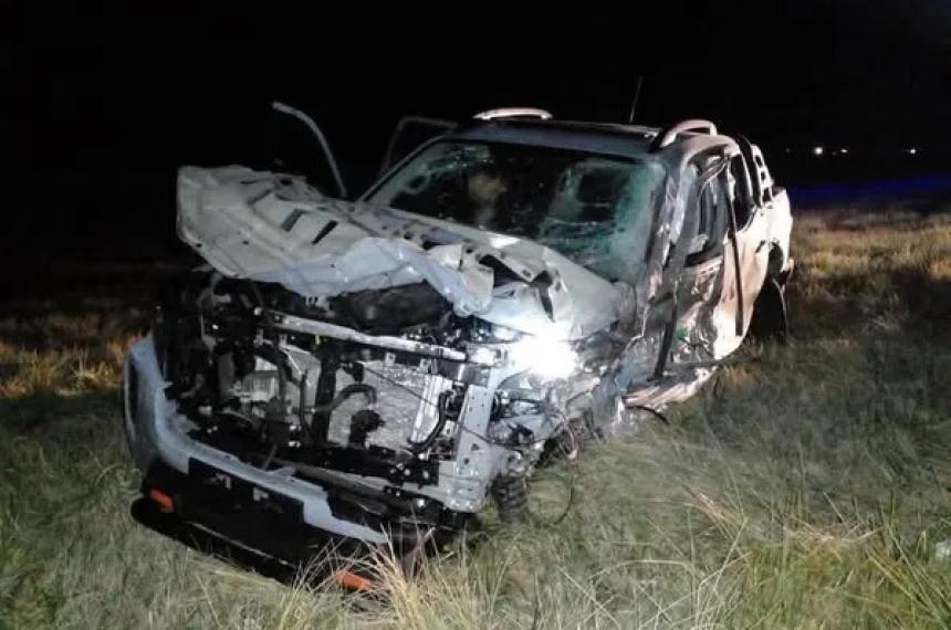 Un pampeano herido tras un choque frontal en la Ruta 3