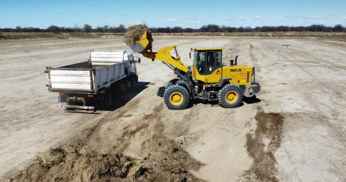 Continuacutean las obras de mantenimiento en la Planta de Tratamiento Sur de Santa Rosa
