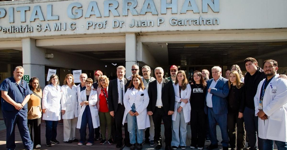 Alpa participoacute de un encuentro en el Hospital Garrahan y llamoacute a una manifestacioacuten nacional