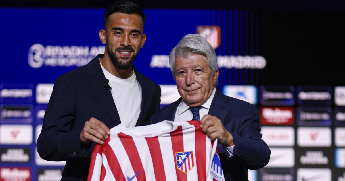 Nicolaacutes Gonzaacutelez fue presentado en el Atleacutetico de Madrid