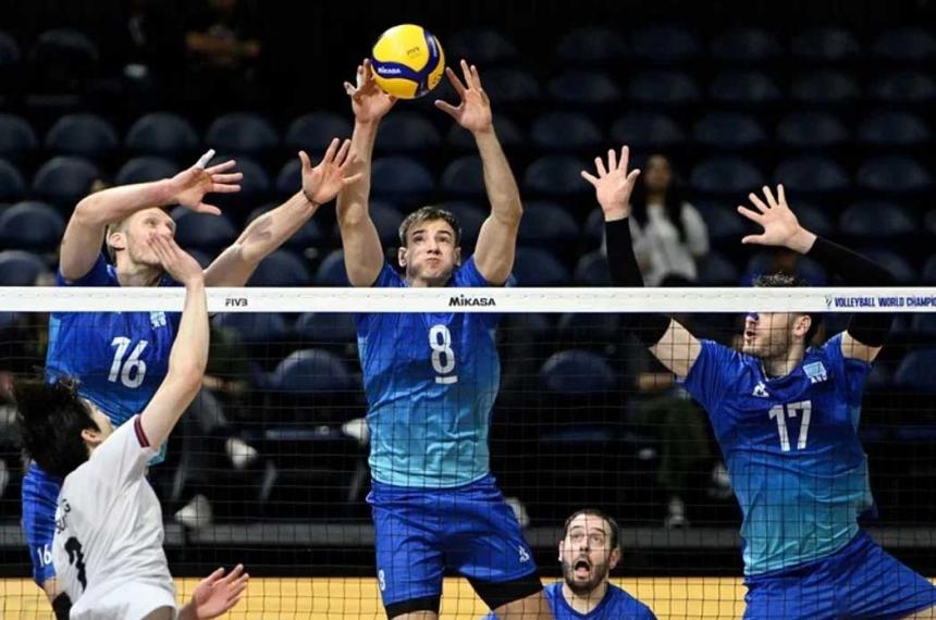 Mundial de Voacuteley- la seleccioacuten argentina se enfrenta con Francia