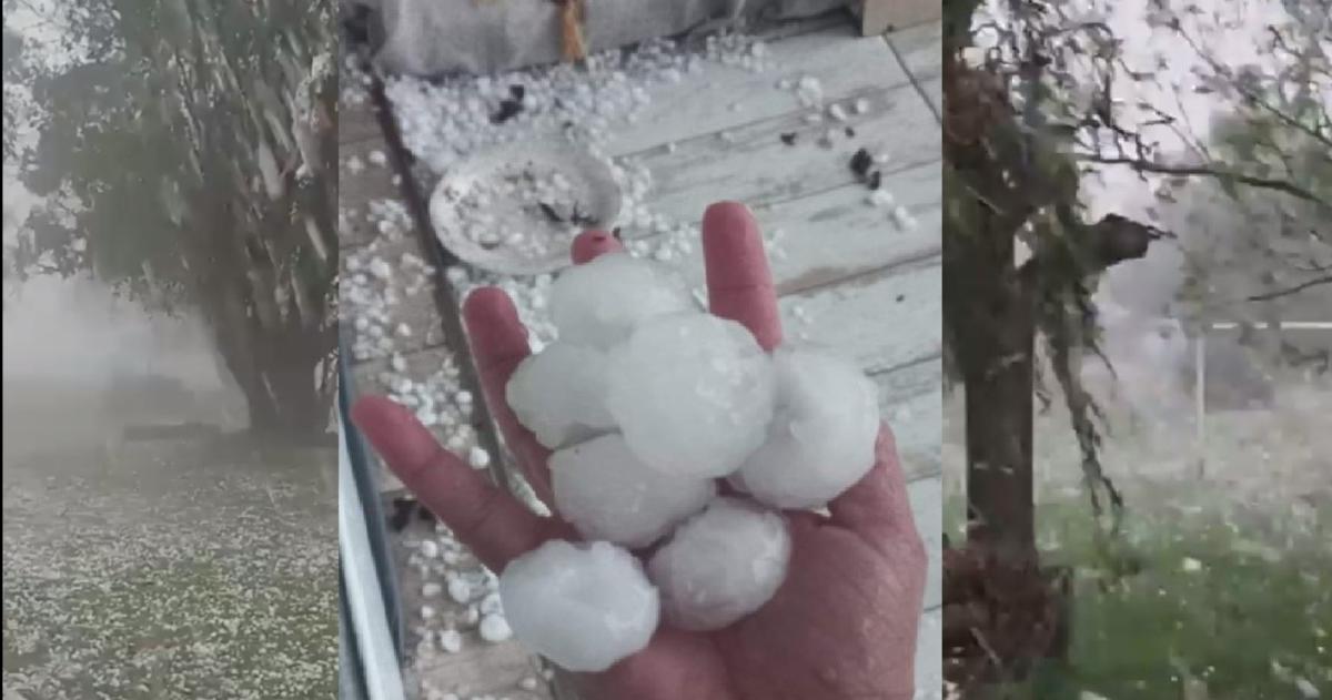 Intensas lluvias y caiacuteda de granizo en varios puntos de la provincia