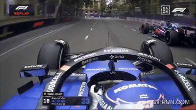 Albon chocoacute a Colapinto y le arruinoacute la carrera en Azerbaiyaacuten