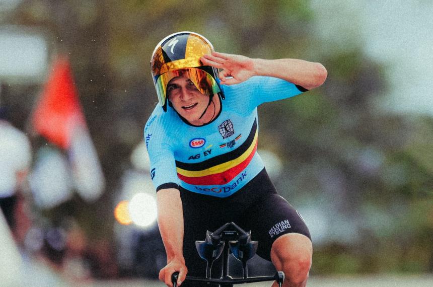 Remco Evenepoel consiguioacute su tercera medalla dorada