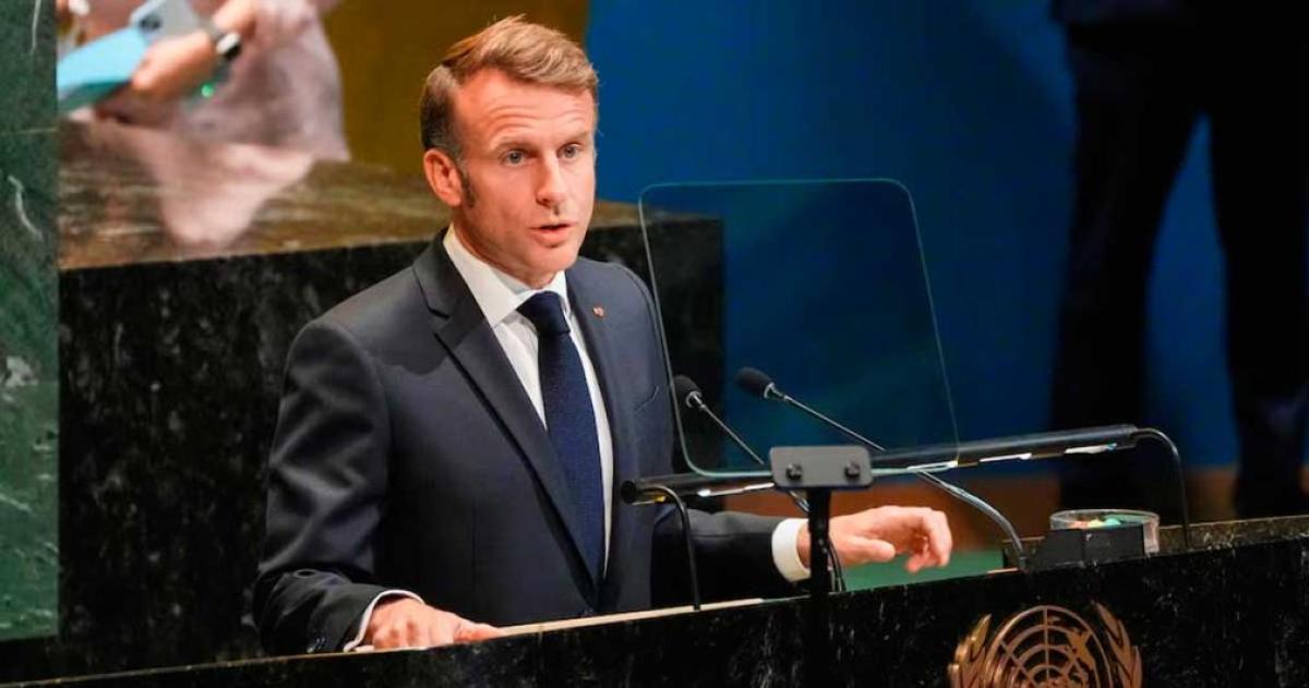 Macron anuncioacute que Francia reconoce al Estado palestino- Ha llegado el momento de la paz