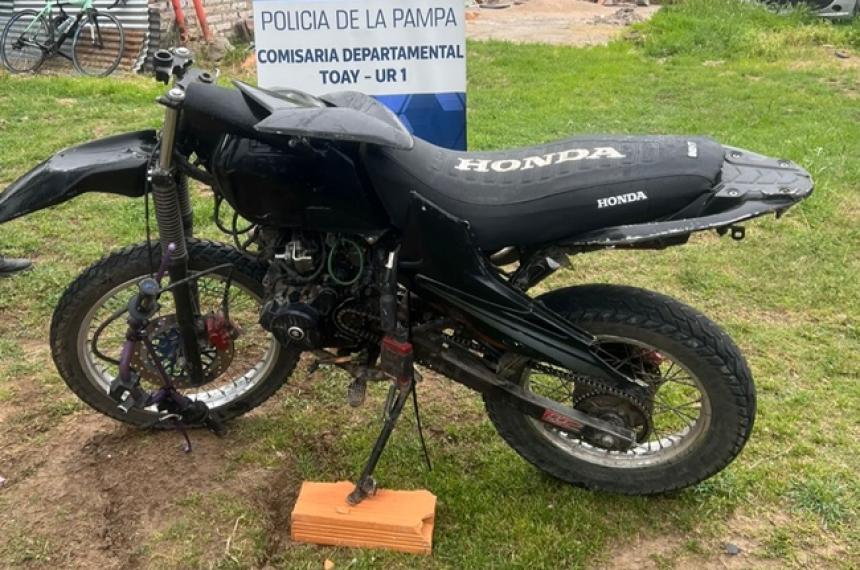 Secuestraron una moto en Toay que teniacutea el motor de otra robado en CABA