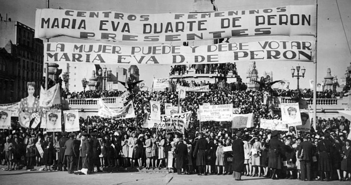 78 antildeos del voto femenino- fruto de la militancia y la organizacioacuten