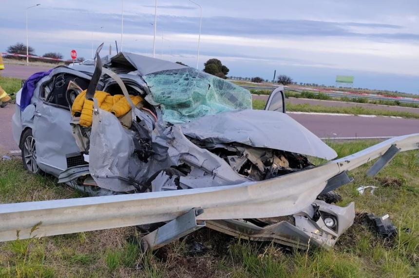 Una mujer murioacute en un choque en el cruce de las rutas 35 y 18