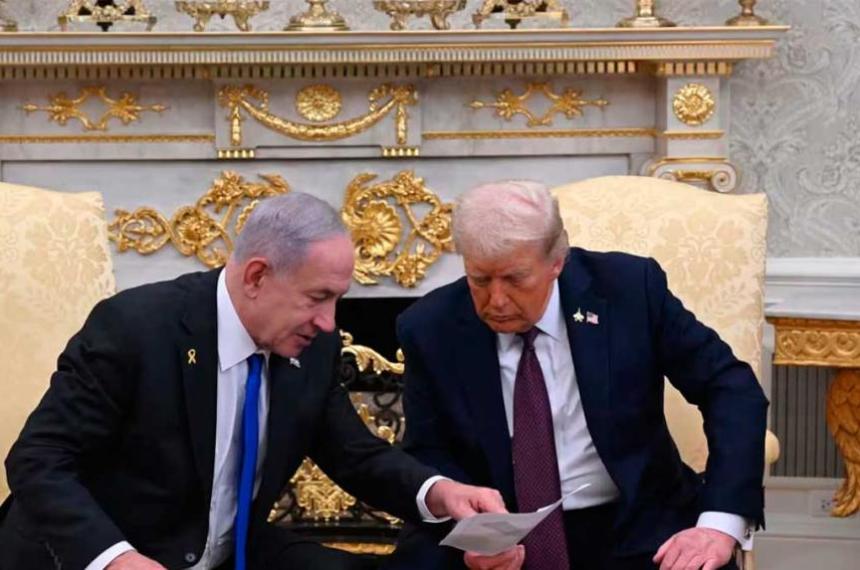 Trump y Netanyahu presentaron un plan de 20 puntos para la paz en Gaza
