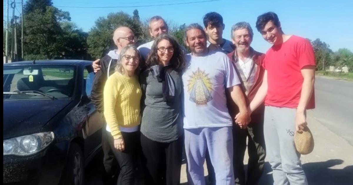 El peregrino Panchi llegoacute a Lujaacuten 