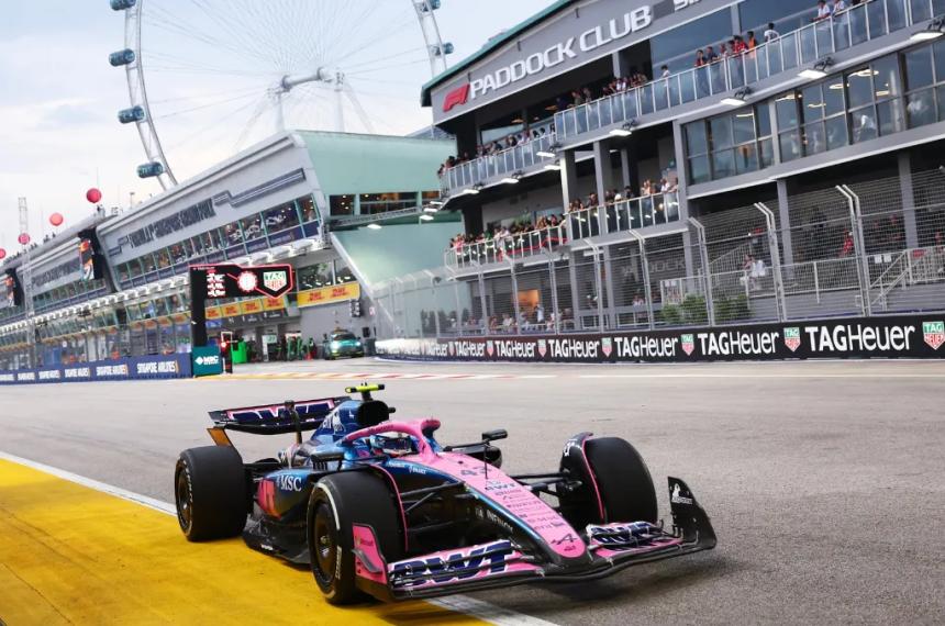 Colapinto terminoacute 19deg en las praacutecticas libres del GP de Singapur