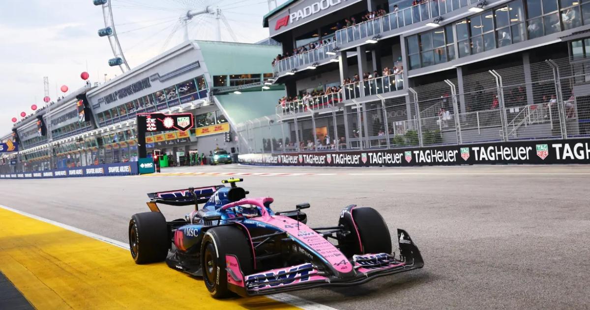 Colapinto terminoacute 19deg en las praacutecticas libres del GP de Singapur