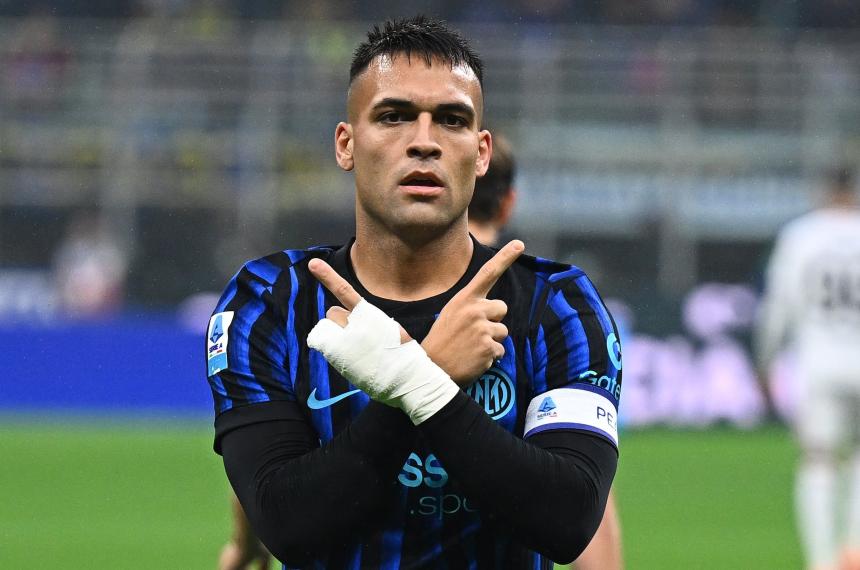 Un gol de Lautaro Martiacutenez para la goleada del Inter