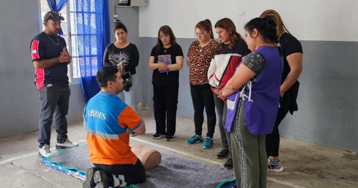 Capacitaron en RCP en La Humada