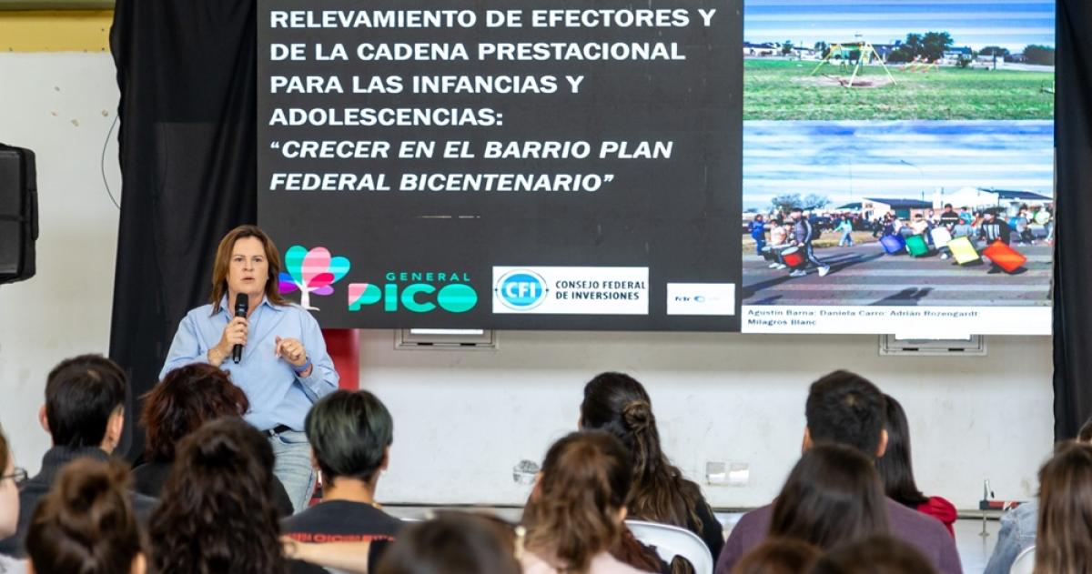 El municipio de Pico presentoacute el informe Crecer en el barrio Plan Federal-Bicentenario