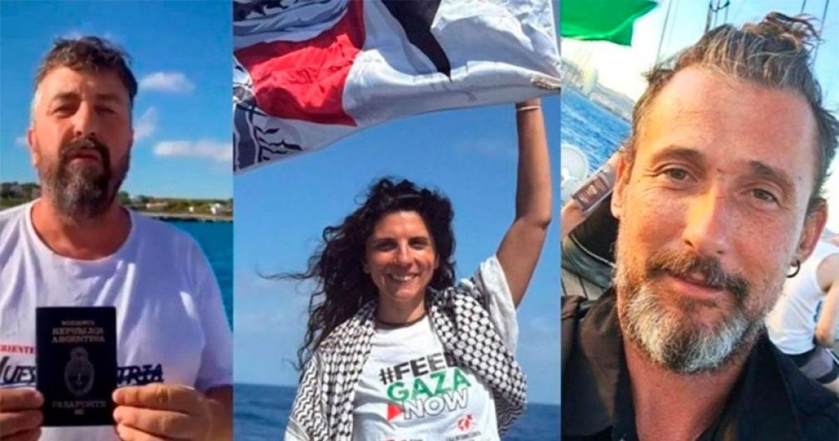 Israel liberoacute a los tres argentinos detenidos en la flotilla humanitaria hacia Gaza