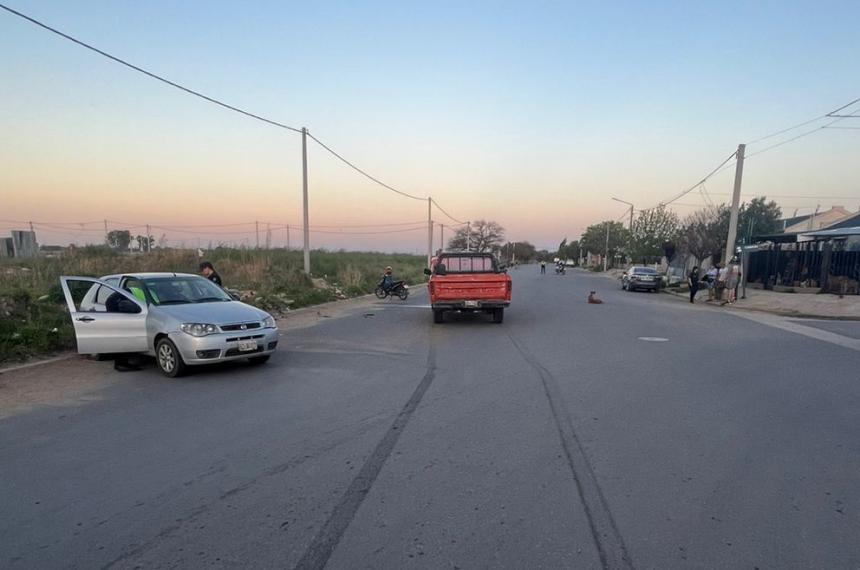 El siniestro vial fue protagonizado por un auto y una camioneta