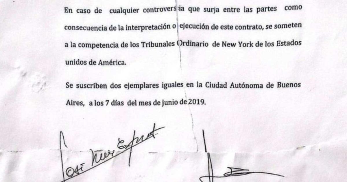 Un allanamiento reveloacute un contrato roto de USD 1000000 entre Espert y Machado