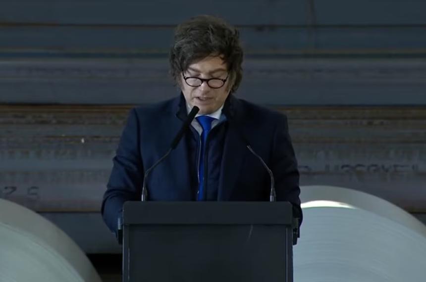 Javier Milei en San Nicols