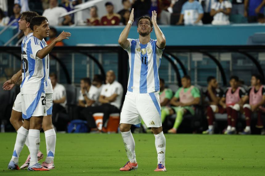 Lo Celso anotó el nico tanto en Miami