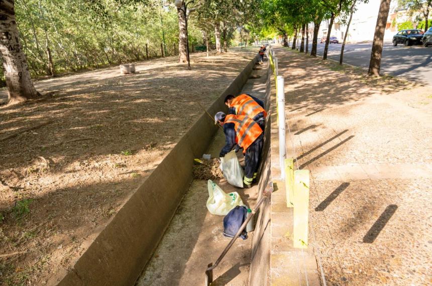 Los trabajos se realizaron en el cuadrante comprendido por calles 21 a Ruta N°1 y de 10 a 2