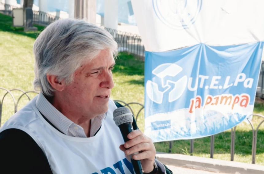 Santiago Audisio en la jornada del miércoles ltimo en la Plaza San Martín