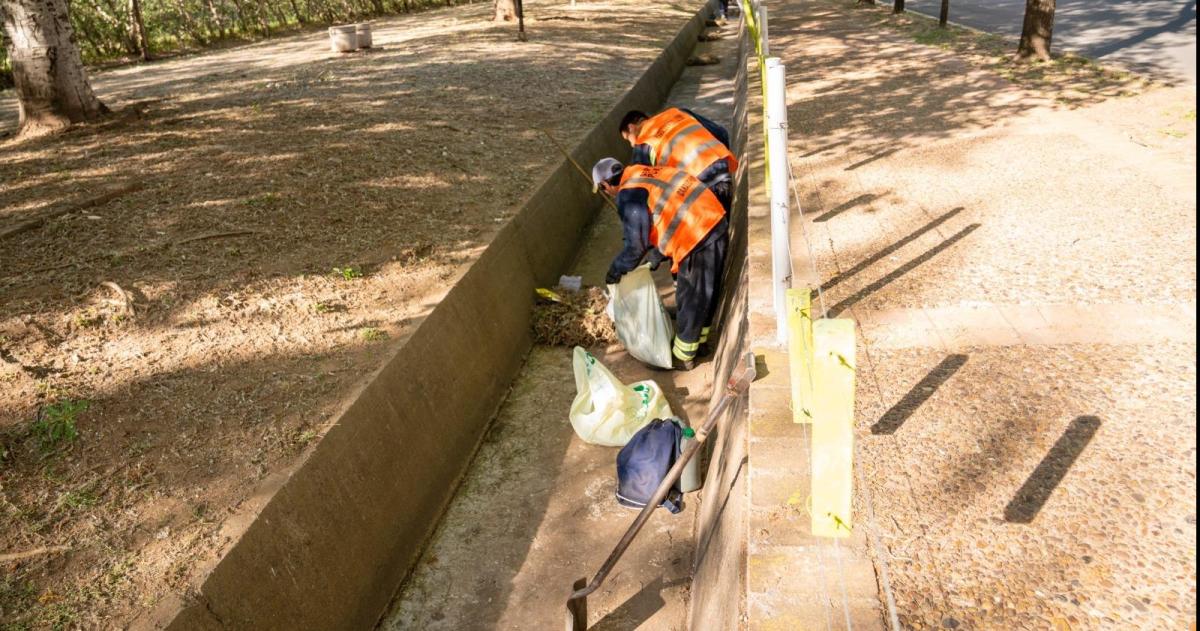 Los trabajos se realizaron en el cuadrante comprendido por calles 21 a Ruta N°1 y de 10 a 2