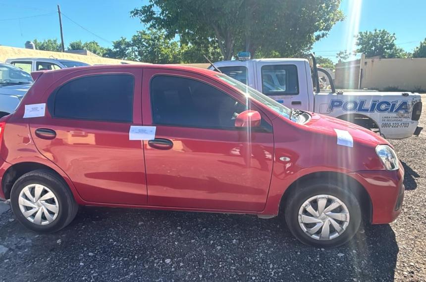 El auto secuestrado por la Seccional Segunda