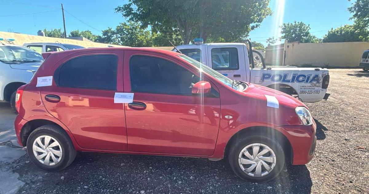 El auto secuestrado por la Seccional Segunda