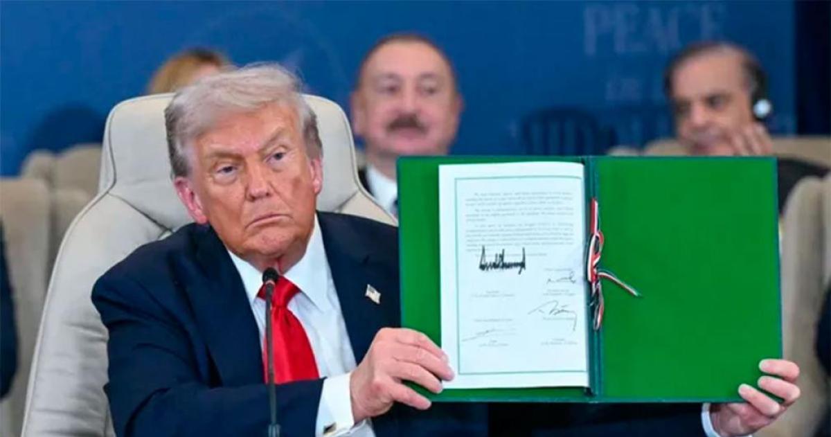 Trump firmoacute un acuerdo de paz por Gaza con paiacuteses aacuterabes sin la presencia de Israel ni Hamaacutes