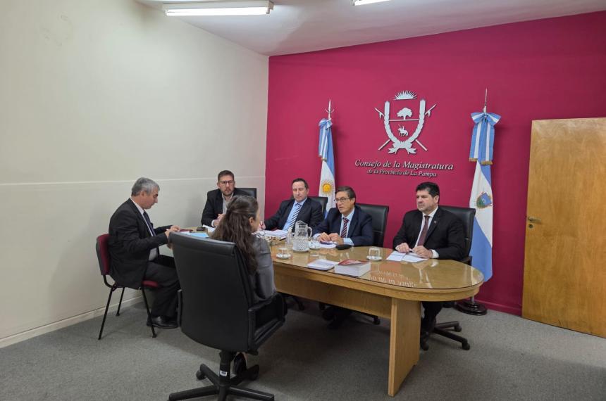 El Consejo de la Magistratura de La Pampa en uno de los exmenes orales