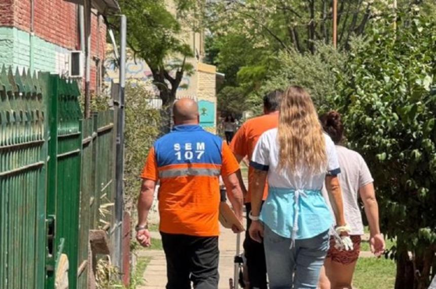 Personal del SEM debió atender a la niña herida