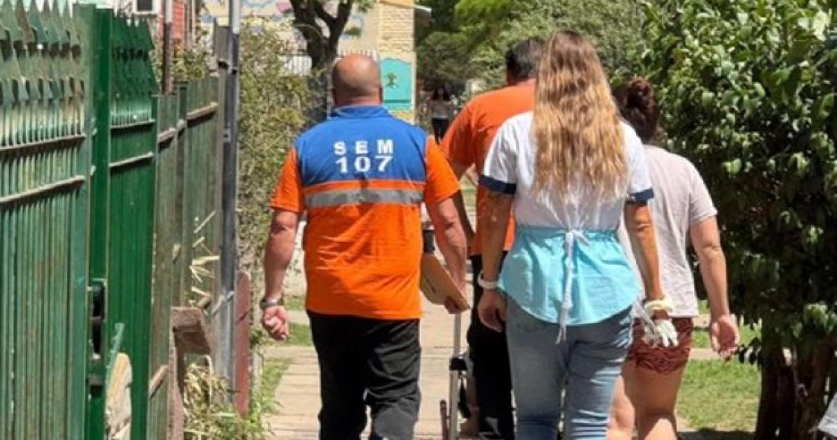 Personal del SEM debió atender a la niña herida
