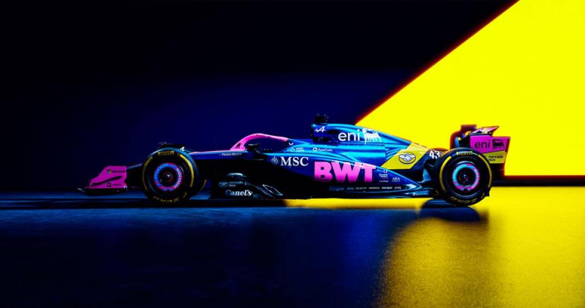 Neymar y Colapinto brillan en la presentacioacuten de los nuevos colores de Alpine
