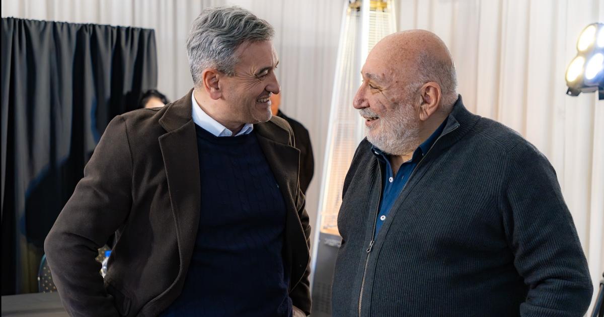 El intendente Ariel Rojas junto al candidato a diputado nacional Abelardo Ferrn