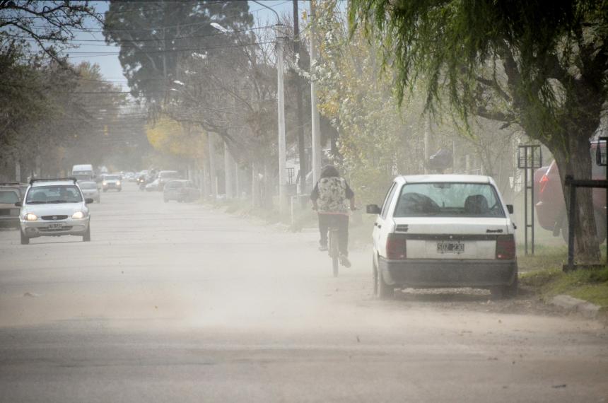 El rea ser afectada por vientos del sector norte