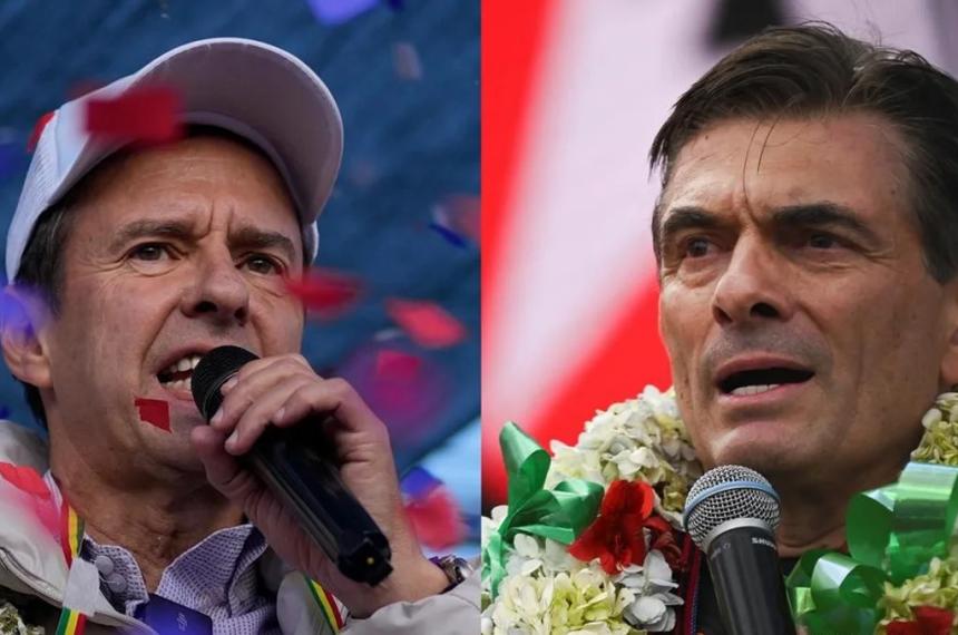 Se enfrentan Rodrigo Paz del Partido Demócrata Cristiano (PDC) y Jorge Quiroga de la alianza Libre
