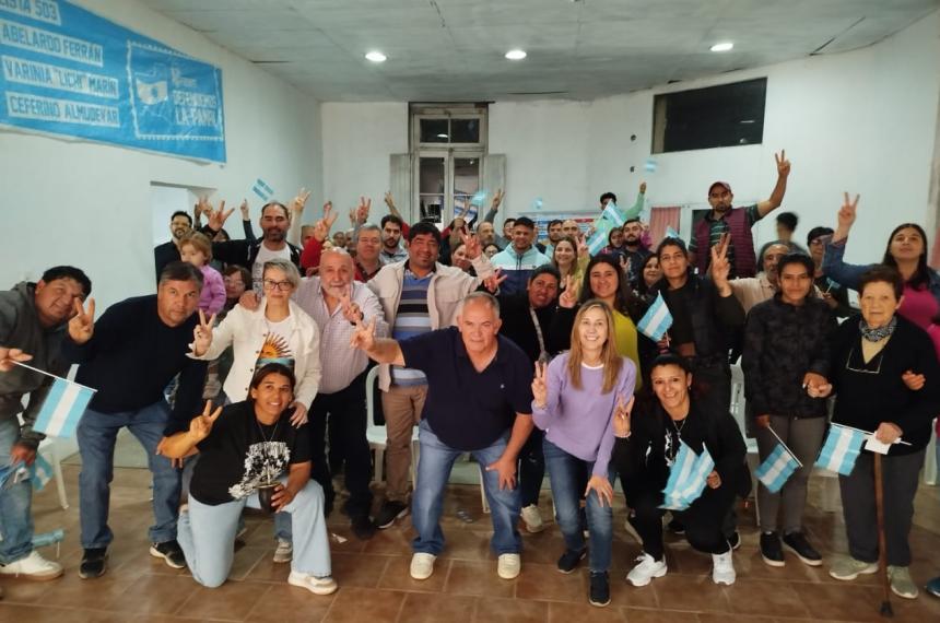 Los candidatos de Defendemos La Pampa visitaron La Maruja