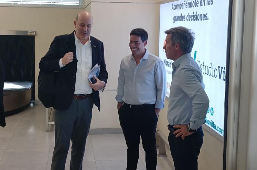 Sturzenneger fue recibido por Ravier y Ardohain