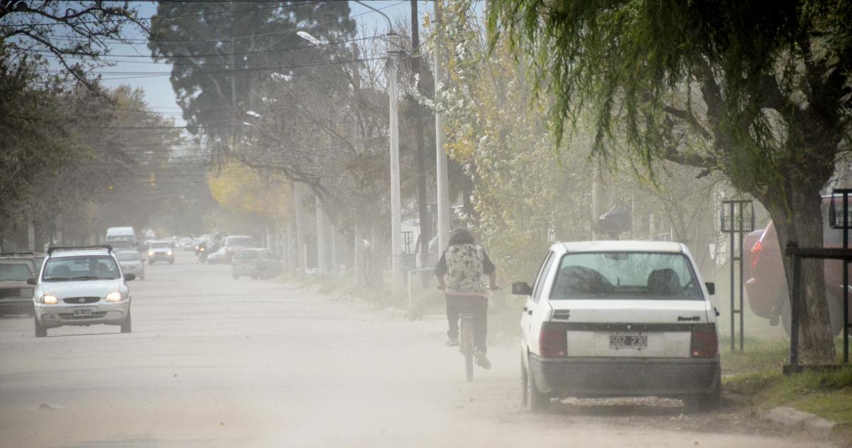 El rea ser afectada por vientos del sector norte