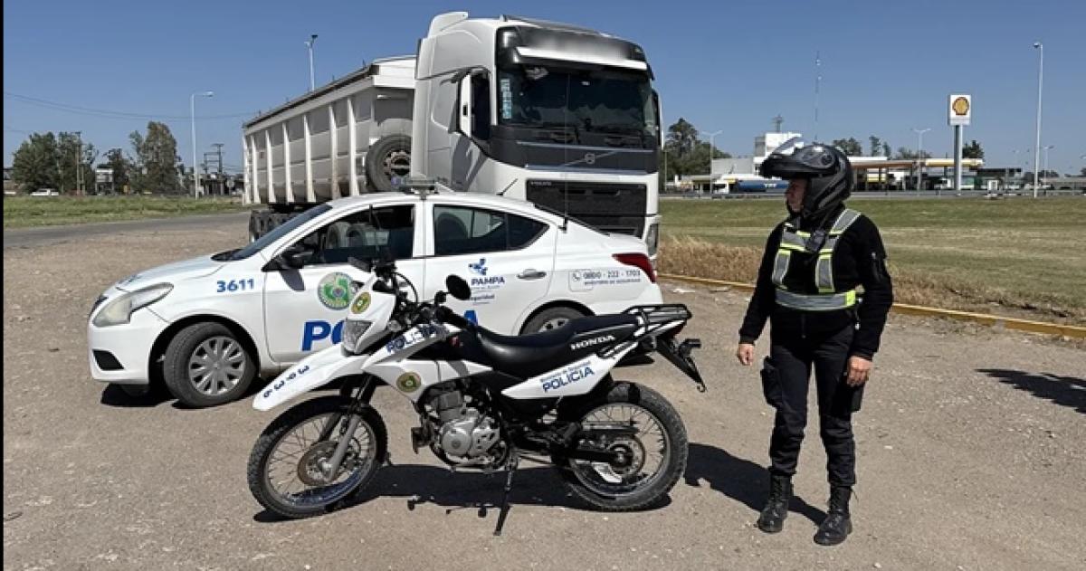 La policía debió intervenir para aclarar la situación del camión