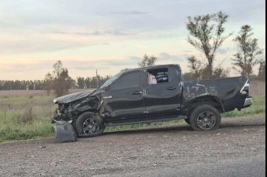 La camioneta que protagonizó el siniestro vial