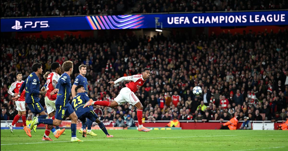 Goleada histórica del Arsenal sobre el Atlético de Madrid en Inglaterra