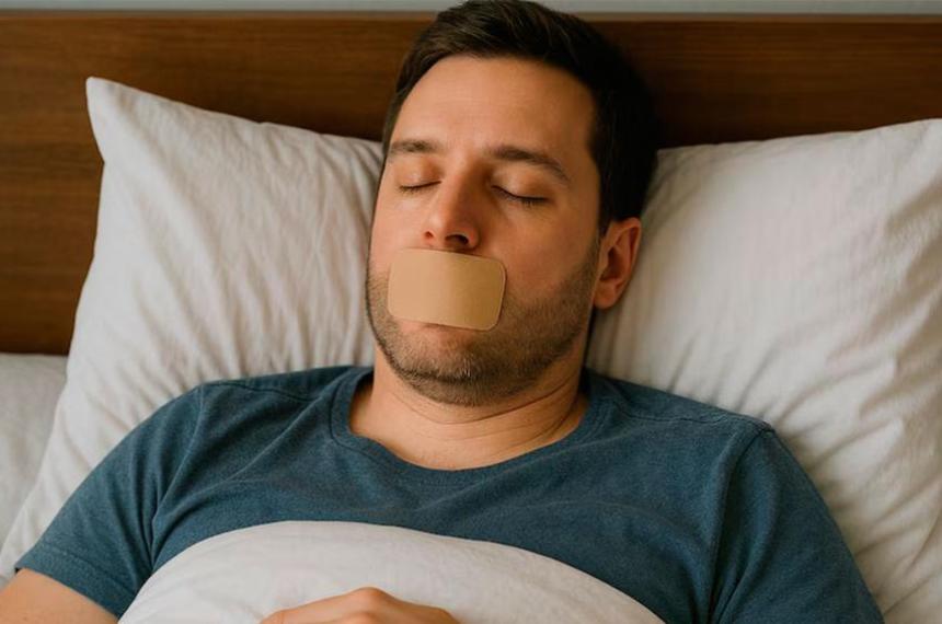Mouth taping- la peligrosa moda de dormir con la boca sellada que preocupa a los meacutedicos