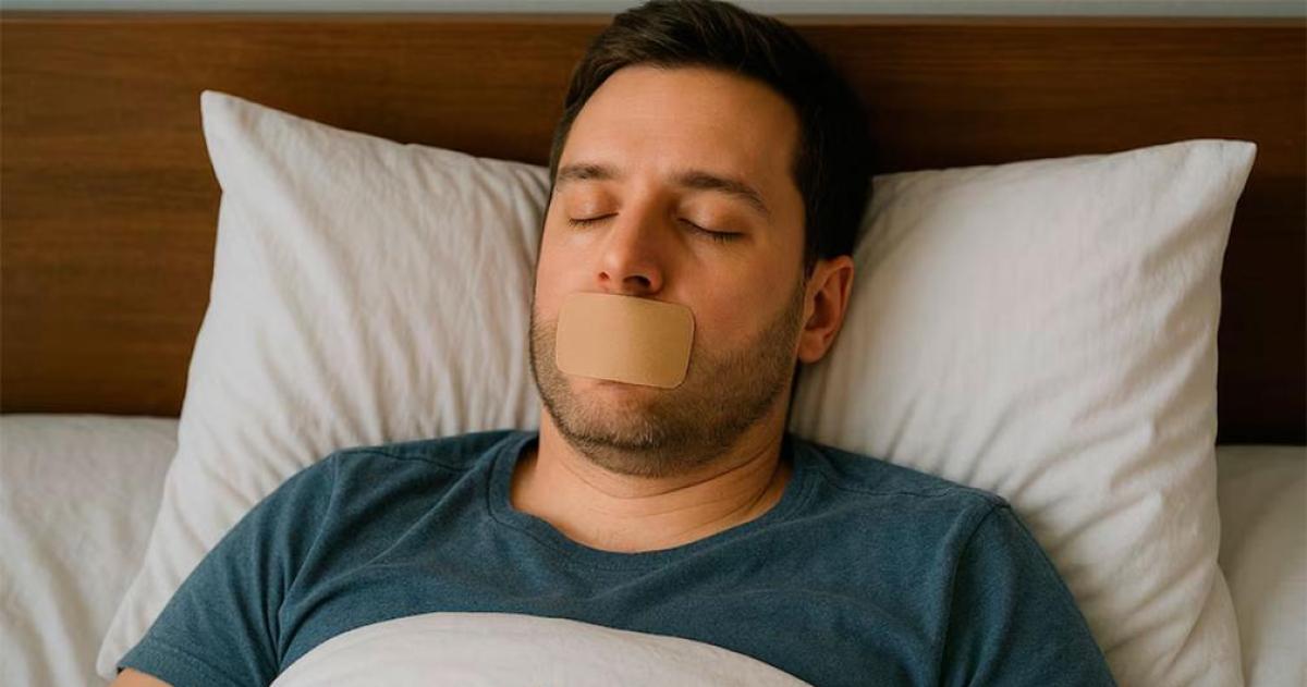 Mouth taping- la peligrosa moda de dormir con la boca sellada que preocupa a los meacutedicos