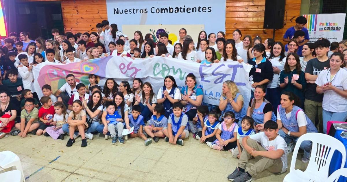 La actividad de cierre se hizo con colegios de Eduardo Castex