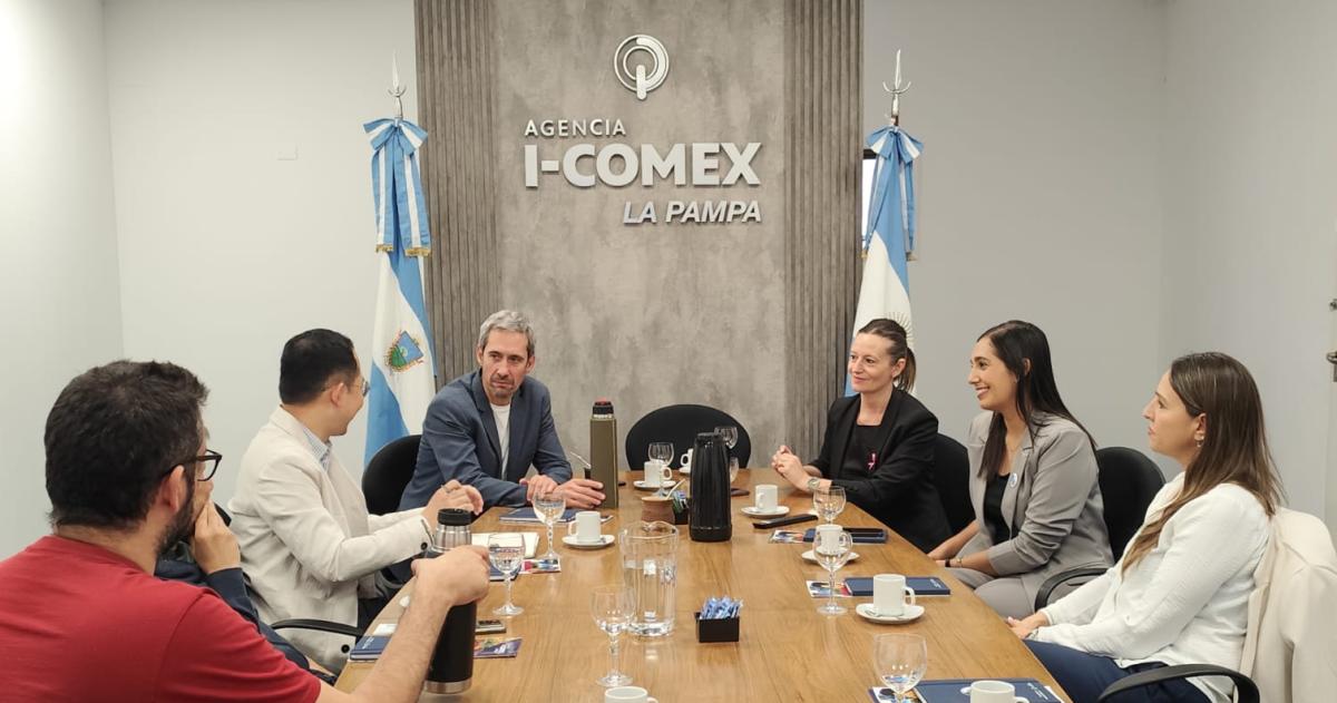 La delegación de Xinhua fue recibida en la Agencia I-Comex
